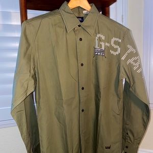 G-STAR RAW LOGO LONG SLEEVE SHIRT